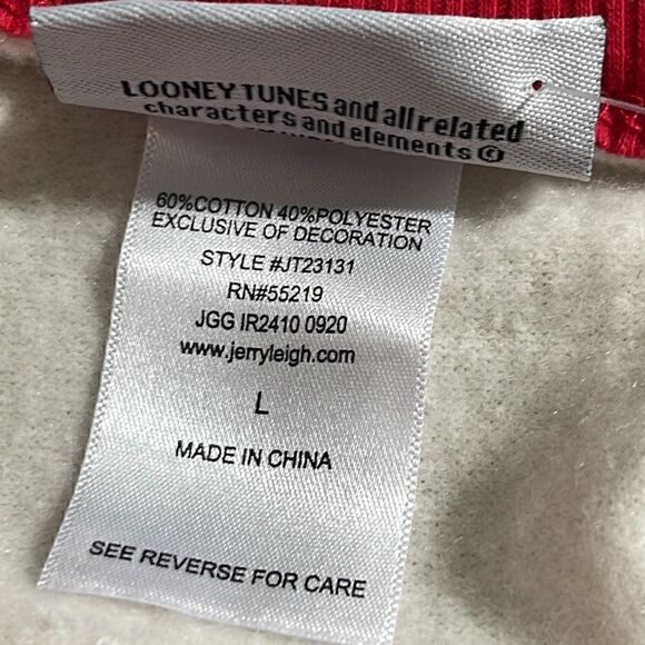 Looney Tunes jerry lee Sweatshirt Womens Size large - Picture 9 of 11